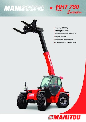 Телескопічні навантажувачі Manitou MHT 780