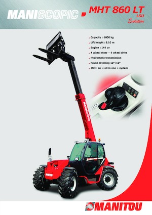 Телескопічні навантажувачі Manitou MHT 860