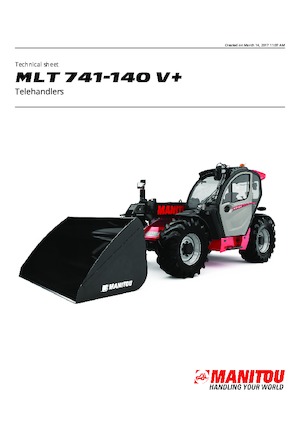 Телескопічні навантажувачі Manitou MLT 741-140 V+