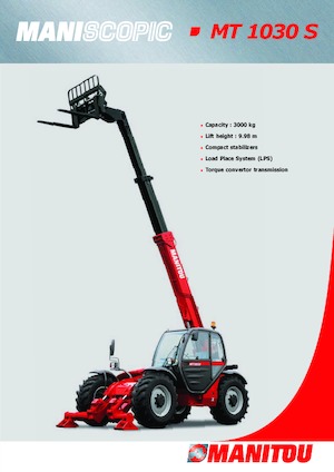 Телескопічні навантажувачі Manitou MT 1030 Easy