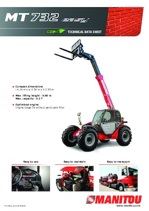 Телескопічні навантажувачі Manitou MT 732 Easy