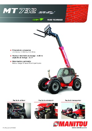 Телескопічні навантажувачі Manitou MT 732 Easy