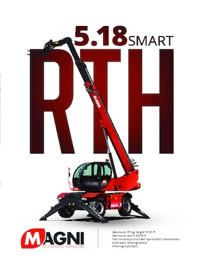 Телескопічні навантажувачі з верхньою будовою MAGNI RTH 5.18 Smart