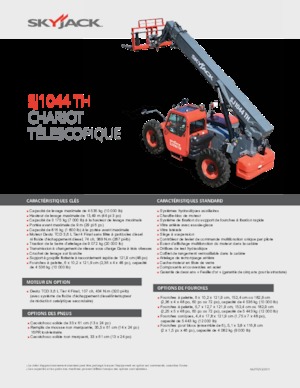 Телескопічні навантажувачі Skyjack SJ1044 TH