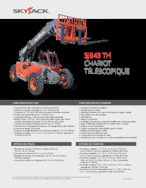 Телескопічні навантажувачі Skyjack SJ843 TH