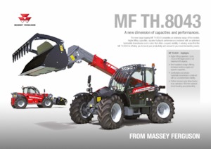 Телескопічні навантажувачі Massey Ferguson TH.8043