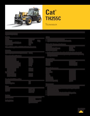 Телескопічні навантажувачі Caterpillar TH255C