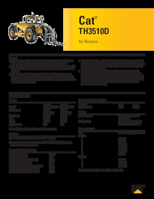 Телескопічні навантажувачі Caterpillar TH3510D