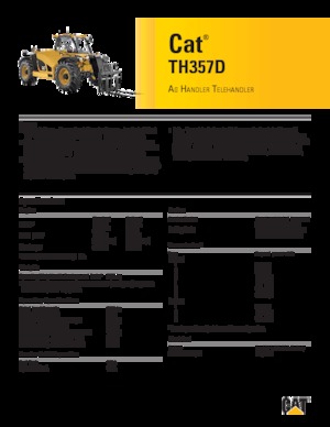 Телескопічні навантажувачі Caterpillar TH357D