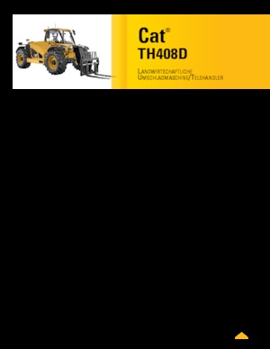 Телескопічні навантажувачі Caterpillar TH408D