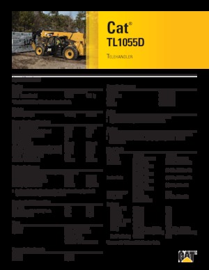 Телескопічні навантажувачі Caterpillar TL1055D
