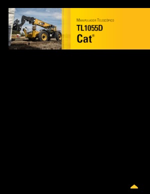 Телескопічні навантажувачі Caterpillar TL1055D
