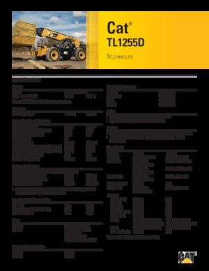 Телескопічні навантажувачі Caterpillar TL1255D