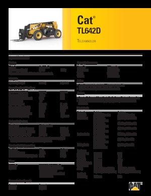 Телескопічні навантажувачі Caterpillar TL642D