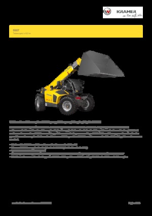 Телескопічні навантажувачі Kramer 5507
