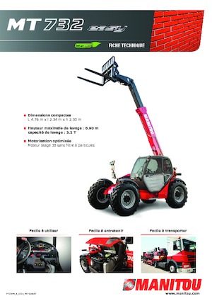 Телескопічні навантажувачі Manitou MT 732-100 PS Comfort
