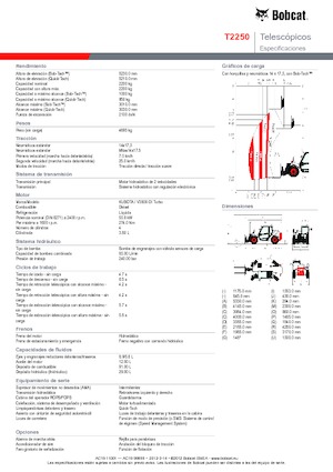 Телескопічні навантажувачі Bobcat T 2250