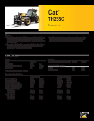 Телескопічні навантажувачі Caterpillar TH255C