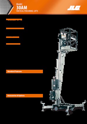 Підйомники з однією вертикальною щоглою JLG 30AM