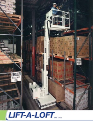Підйомники з однією вертикальною щоглою Lift-A-Loft AMV36-19