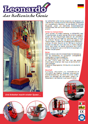 Підйомники з однією вертикальною щоглою Bravi Leonardo Outdoor