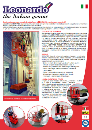 Підйомники з однією вертикальною щоглою Bravi Leonardo Outdoor