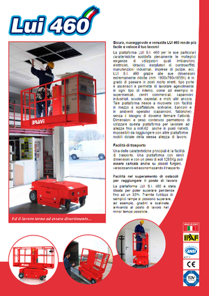 Підйомники з однією вертикальною щоглою Bravi Lui 460