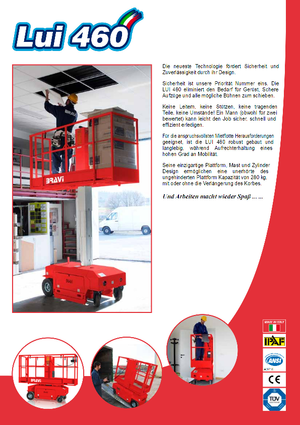 Підйомники з однією вертикальною щоглою Bravi Lui 460