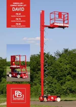 Підйомники з однією вертикальною щоглою PB PB David 85