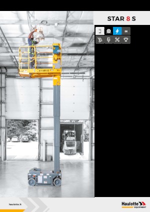 Підйомники з однією вертикальною щоглою Haulotte Star 8 S