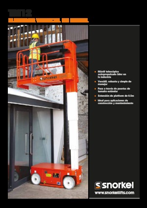 Підйомники з однією вертикальною щоглою Snorkel TM12