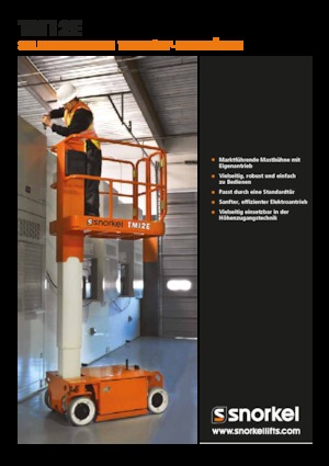 Підйомники з однією вертикальною щоглою Snorkel TM12E