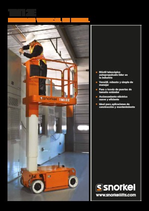 Підйомники з однією вертикальною щоглою Snorkel TM12E