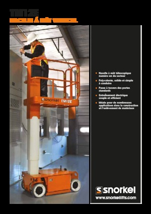 Підйомники з однією вертикальною щоглою Snorkel TM12E
