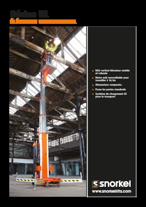 Підйомники з однією вертикальною щоглою Snorkel UL32