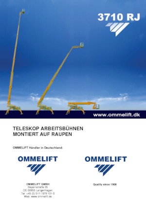 Гусеничні телескопічні підйомники OMMELIFT 3710 RJ