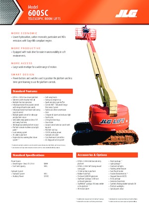 Гусеничні телескопічні підйомники JLG 600SC