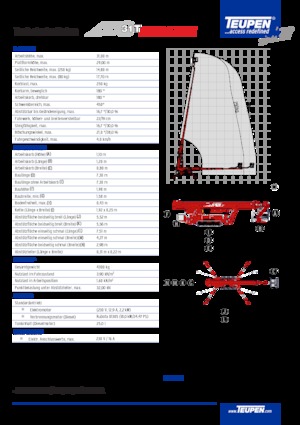 Гусеничні телескопічні підйомники TEUPEN LEO31T