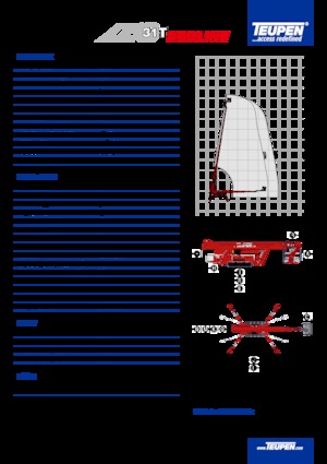 Гусеничні телескопічні підйомники TEUPEN LEO31T