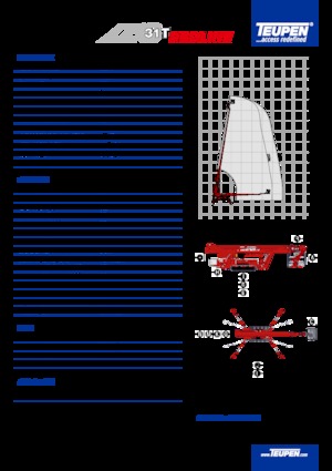 Гусеничні телескопічні підйомники TEUPEN LEO31T