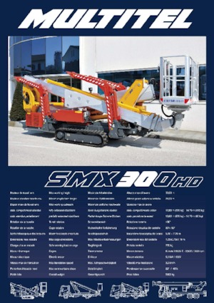 Гусеничні телескопічні підйомники Multitel SMX 300