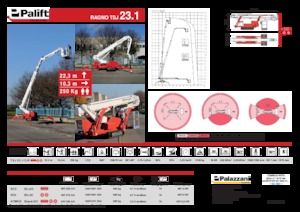 Гусеничні телескопічні підйомники Palazzani TSJ 23.1 C