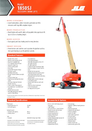 Колісні телескопічні підйомники JLG 1850SJ