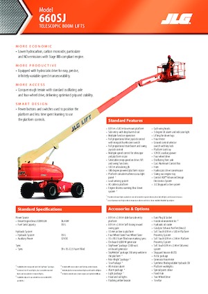 Колісні телескопічні підйомники JLG 660SJ