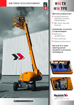 Колісні телескопічні підйомники Haulotte H16 TPX