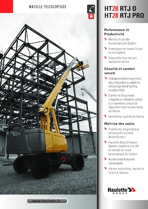 Колісні телескопічні підйомники Haulotte HT28 RTJ PRO