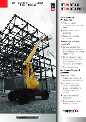 Колісні телескопічні підйомники Haulotte HT28 RTJ PRO