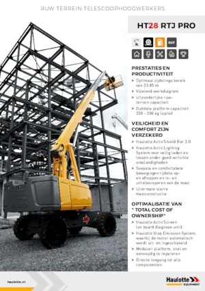 Колісні телескопічні підйомники Haulotte HT28 RTJ PRO