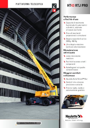 Колісні телескопічні підйомники Haulotte HT43 RTJ PRO