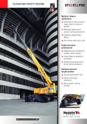 Колісні телескопічні підйомники Haulotte HT43 RTJ PRO
